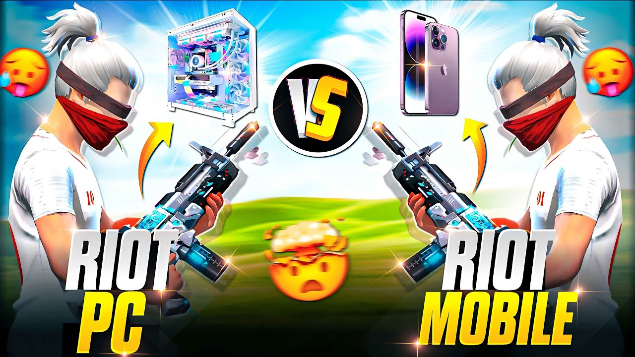 PC x PHONE GAMEPLAY ☠️🗿| RIOT FF