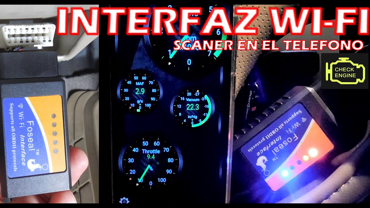 Probando e instalando Interfaz barata WI-FI y aplicacion para tener escaner en el telefono