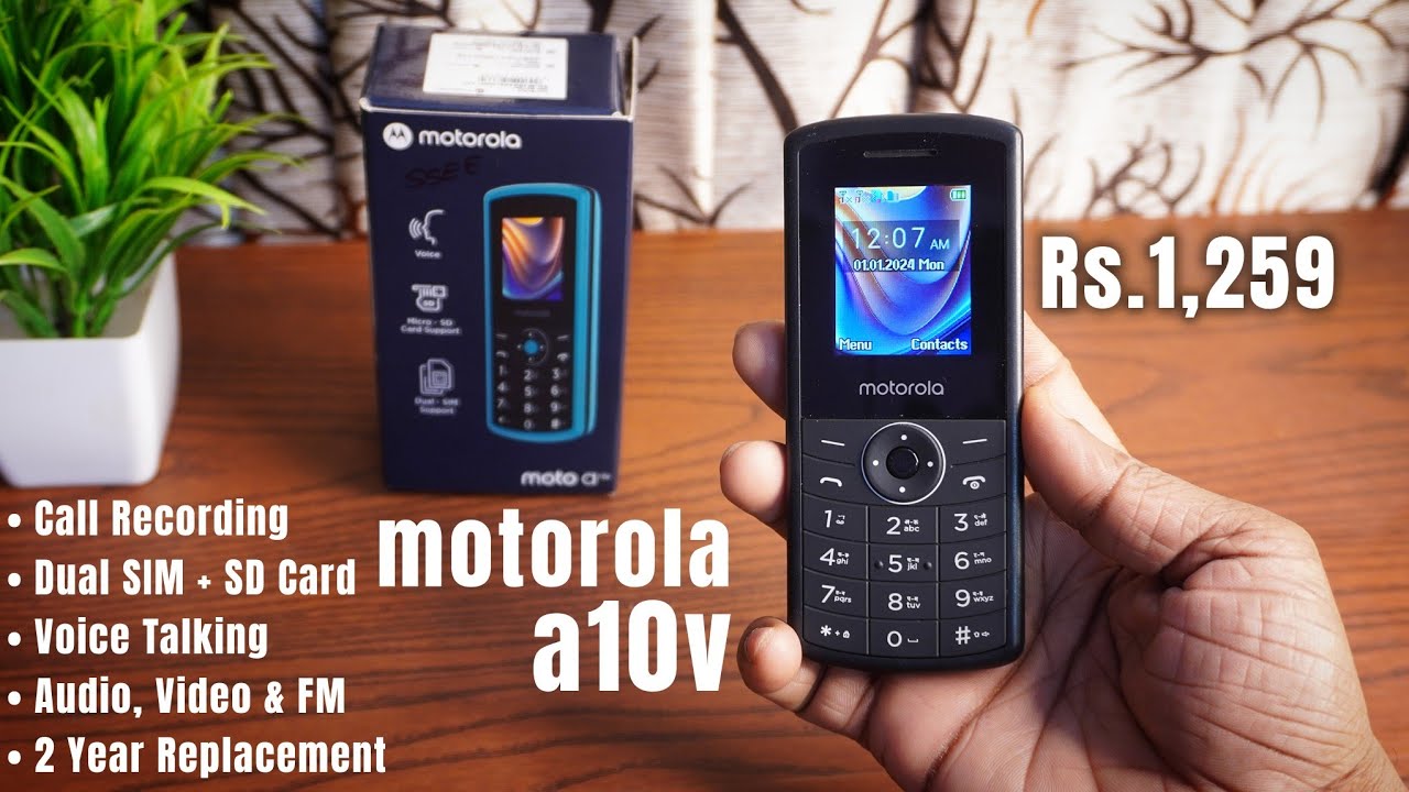 Motorola A10v Keypad Mobile | Motorola A10v DS | Motorola A10v Unboxing | Rs.1,259 | Hindi