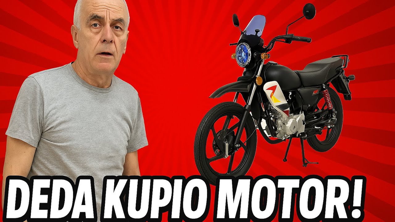 Deda legenda na dva točka.Kupio novi motor!!!