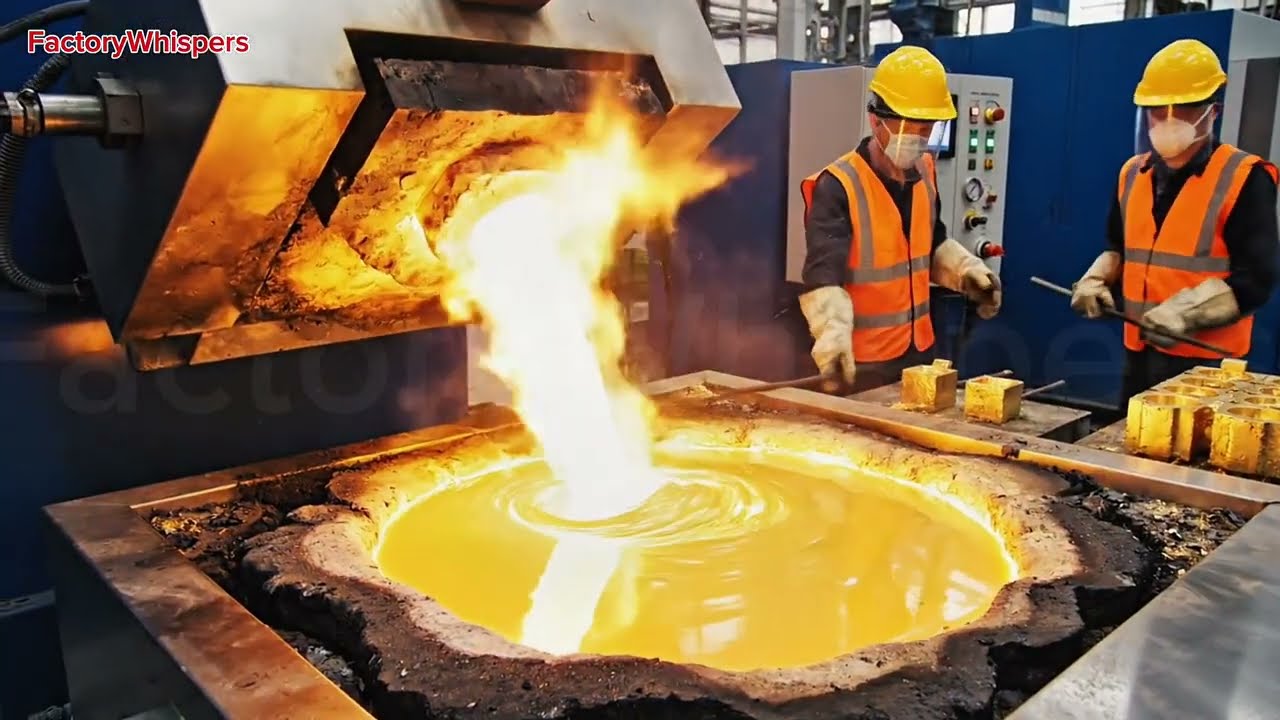 How 24K Gold Is Made in Factory | Complete Gold Refining & Production Process