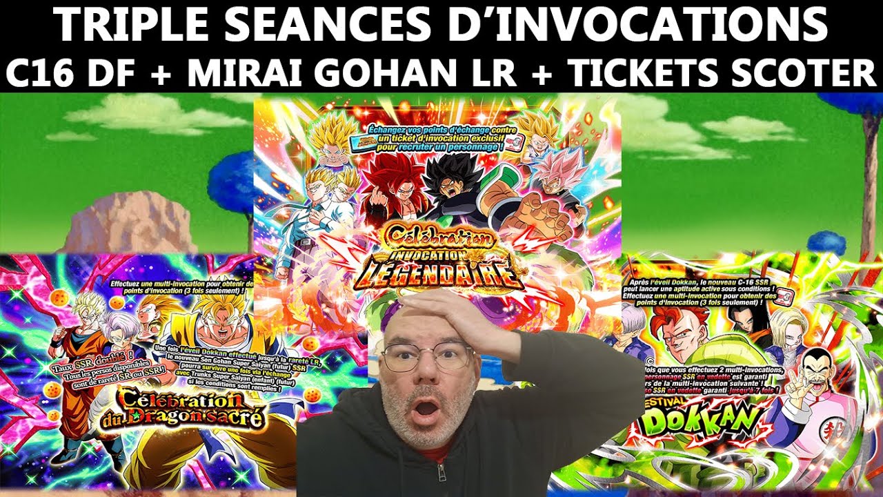 Triple séances d'invocations ! Portails C16 DF + Mirai Gohan LR + Tickets Scooter !! [Dokkan Battle]