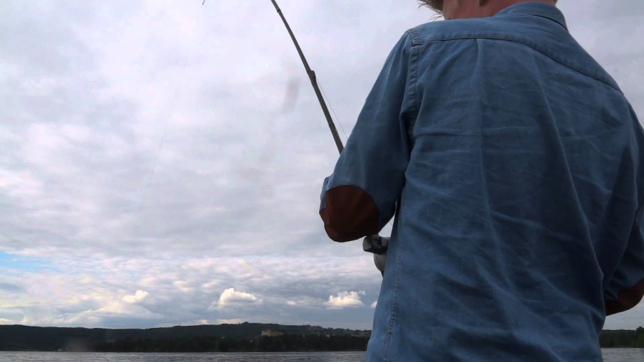 pikefishing at mjøsa Norway  with alex og felix