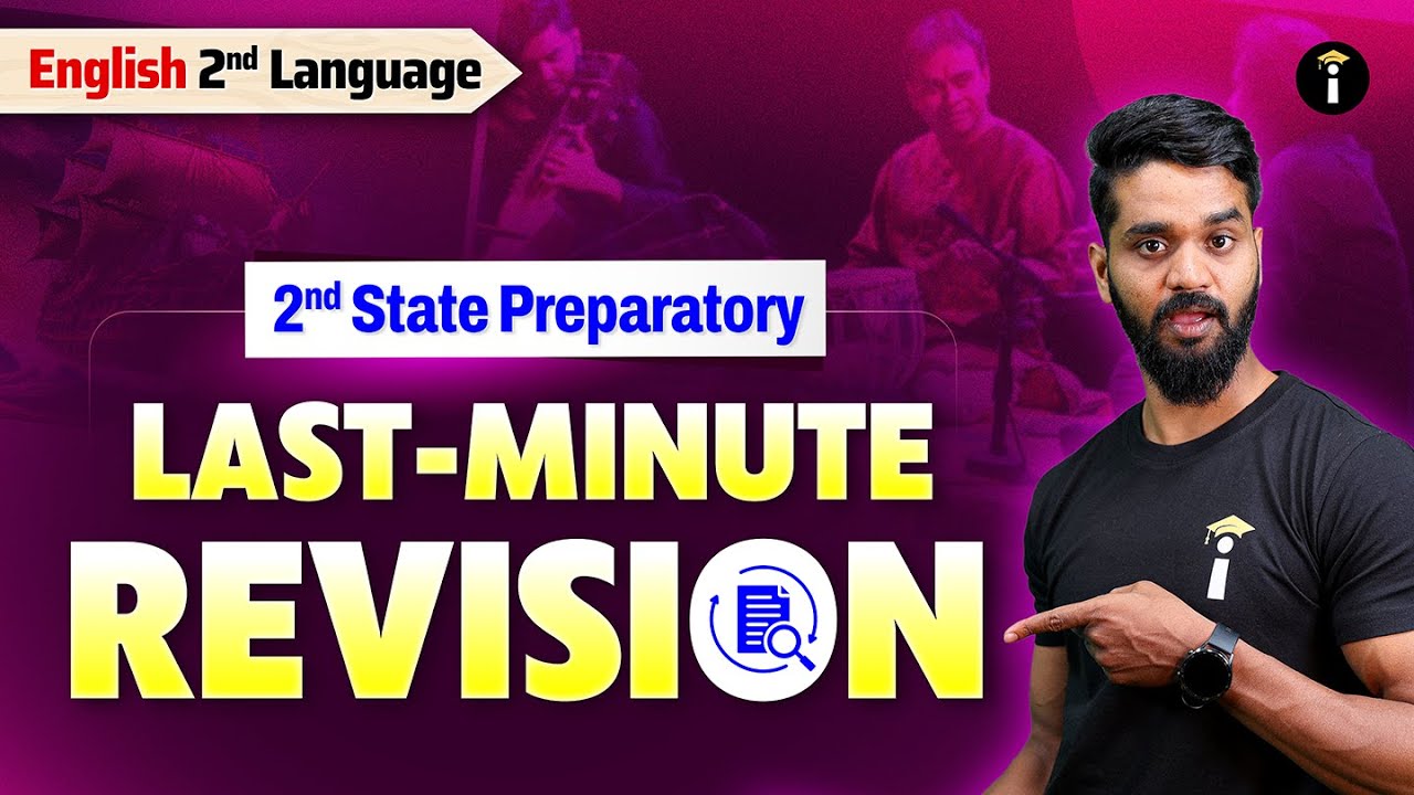 💡 2nd State Preparatory | 2nd Language English – Final Last-Minute Revision