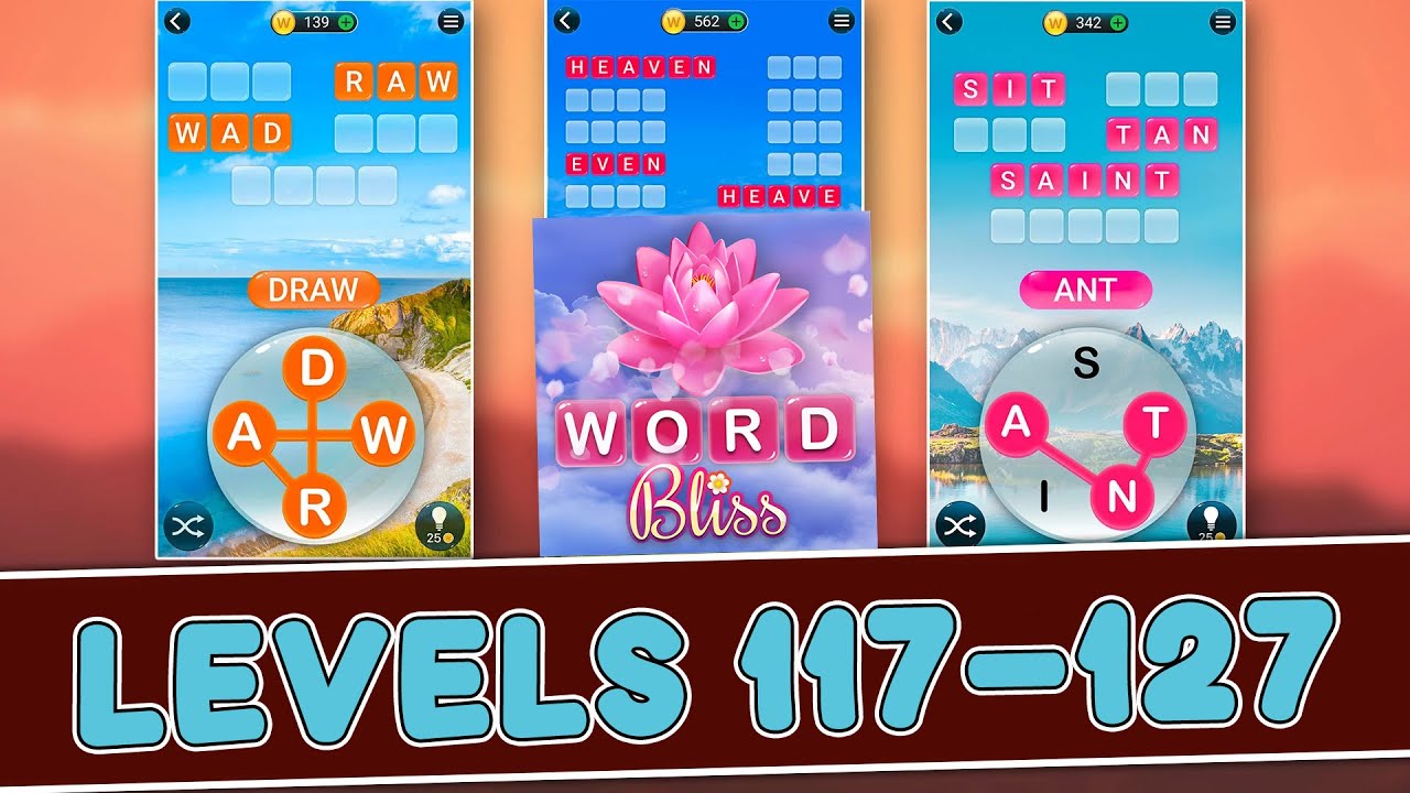 Word Bliss Levels 117 - 127 Answers