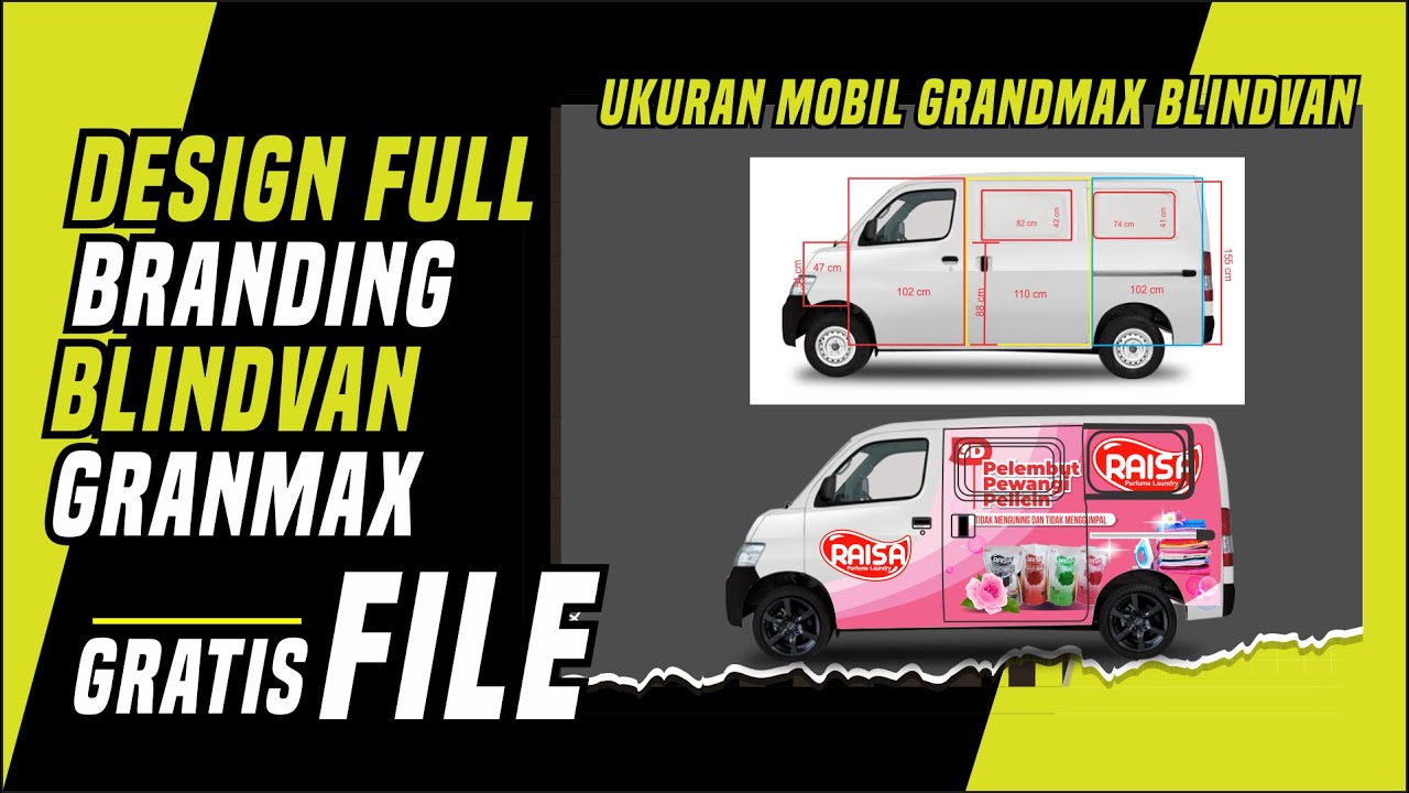 DESIGN FULL BRANDING BLINDVAN GRANMAX GRATIS FILE