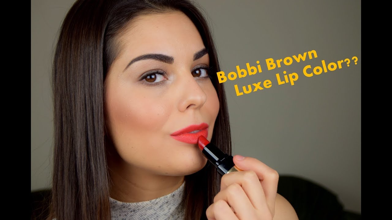 NEW Bobbi Brown Luxe Lip Color Swatch