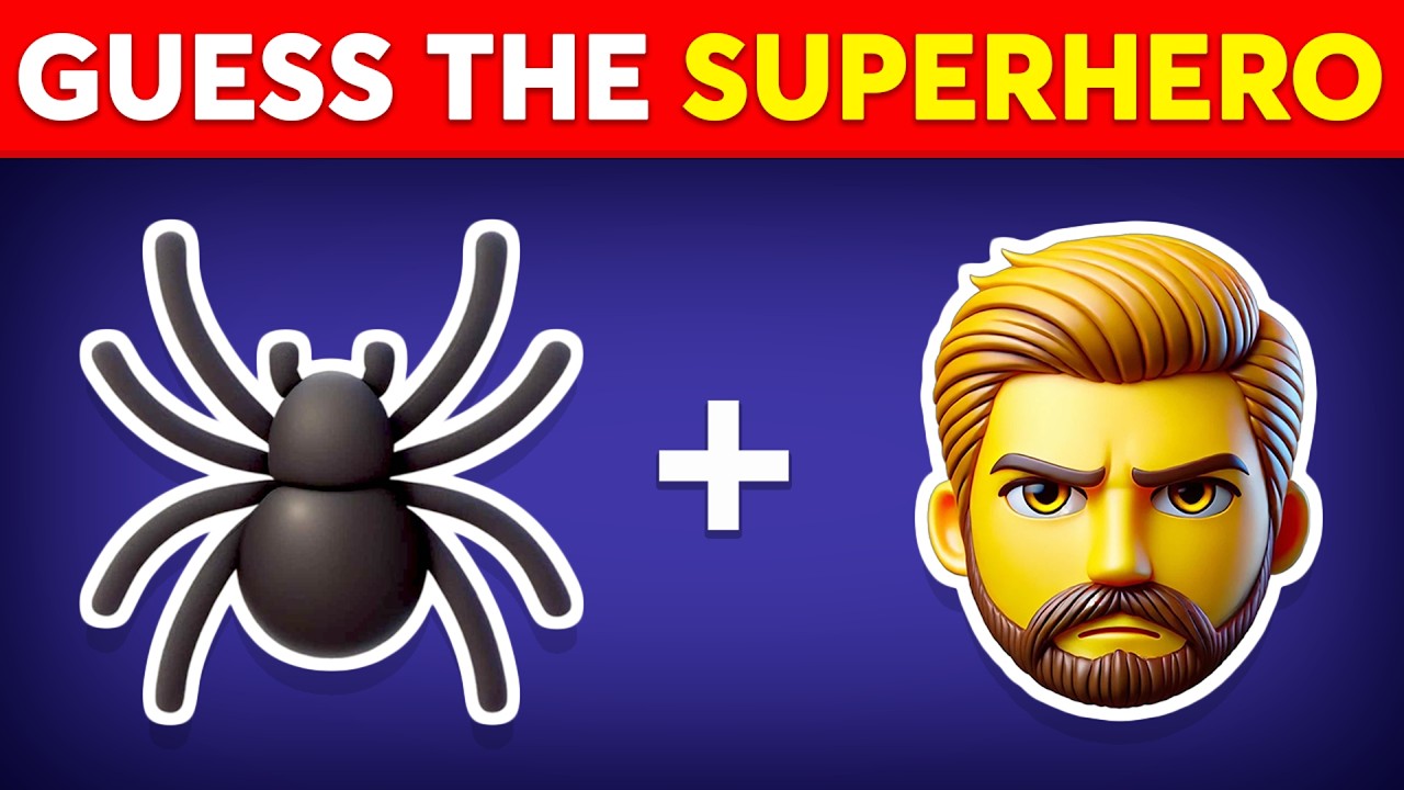 Can You Guess The SUPERHERO By Emoji? 🕷🦸 Marvel & DC Superheroes Emoji Quiz