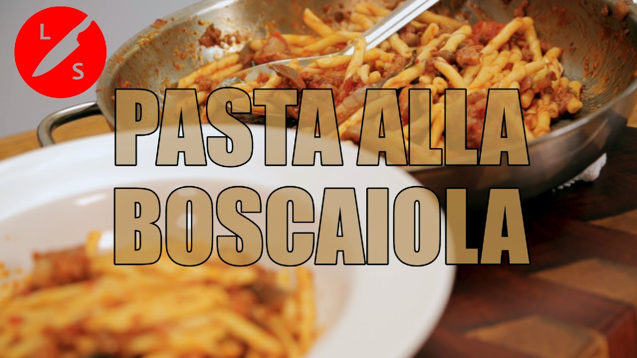 PASTA ALLA BOSCAIOLA. The most popular PASTA SAUCE in ITALIAN TRATTORIAS!