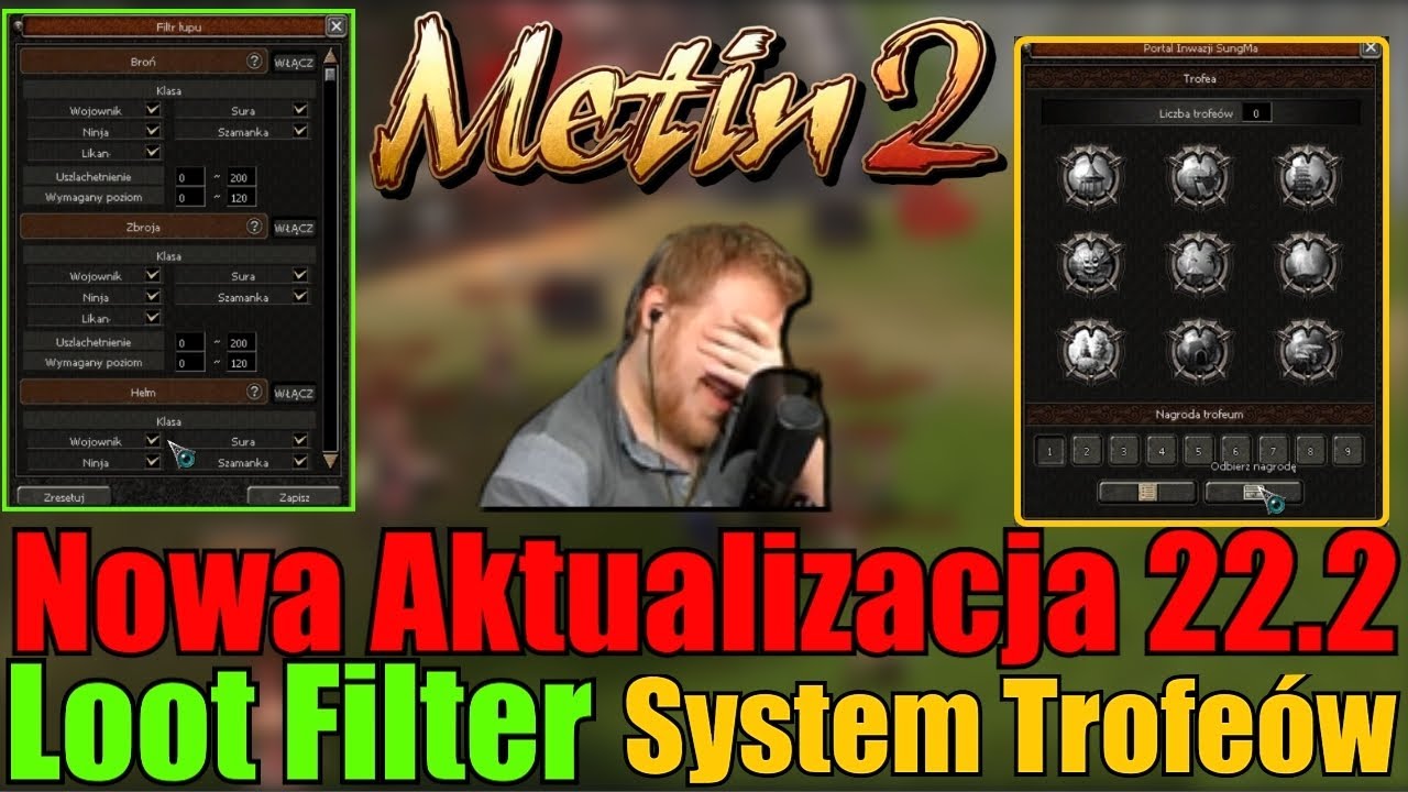 Metin2 - Aktualizacja - Loot Filter - Nowy Dungeon - 9 Nowych Map - System Trofe&oacute;w - Nowe EQ