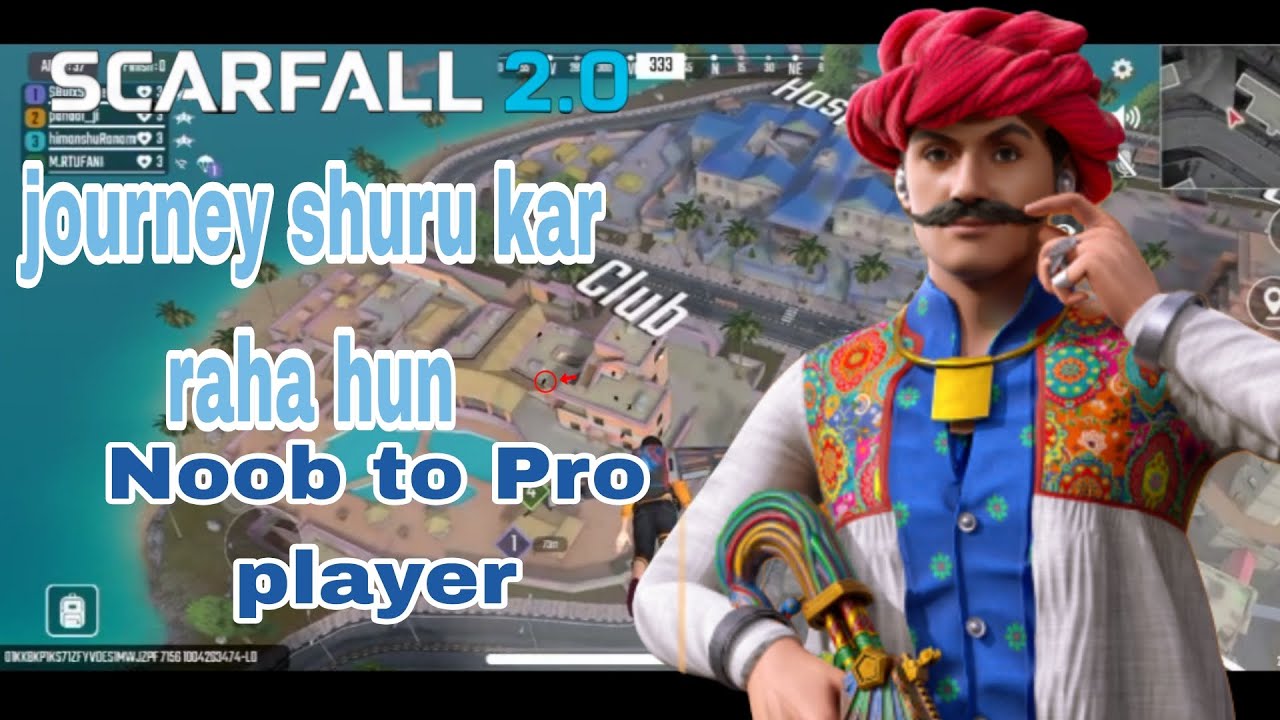 Scarfall 2.0 journey Noob to pro player ki ❤️  start kar raha hu ☠️ #scarfall #scarfalljourney  