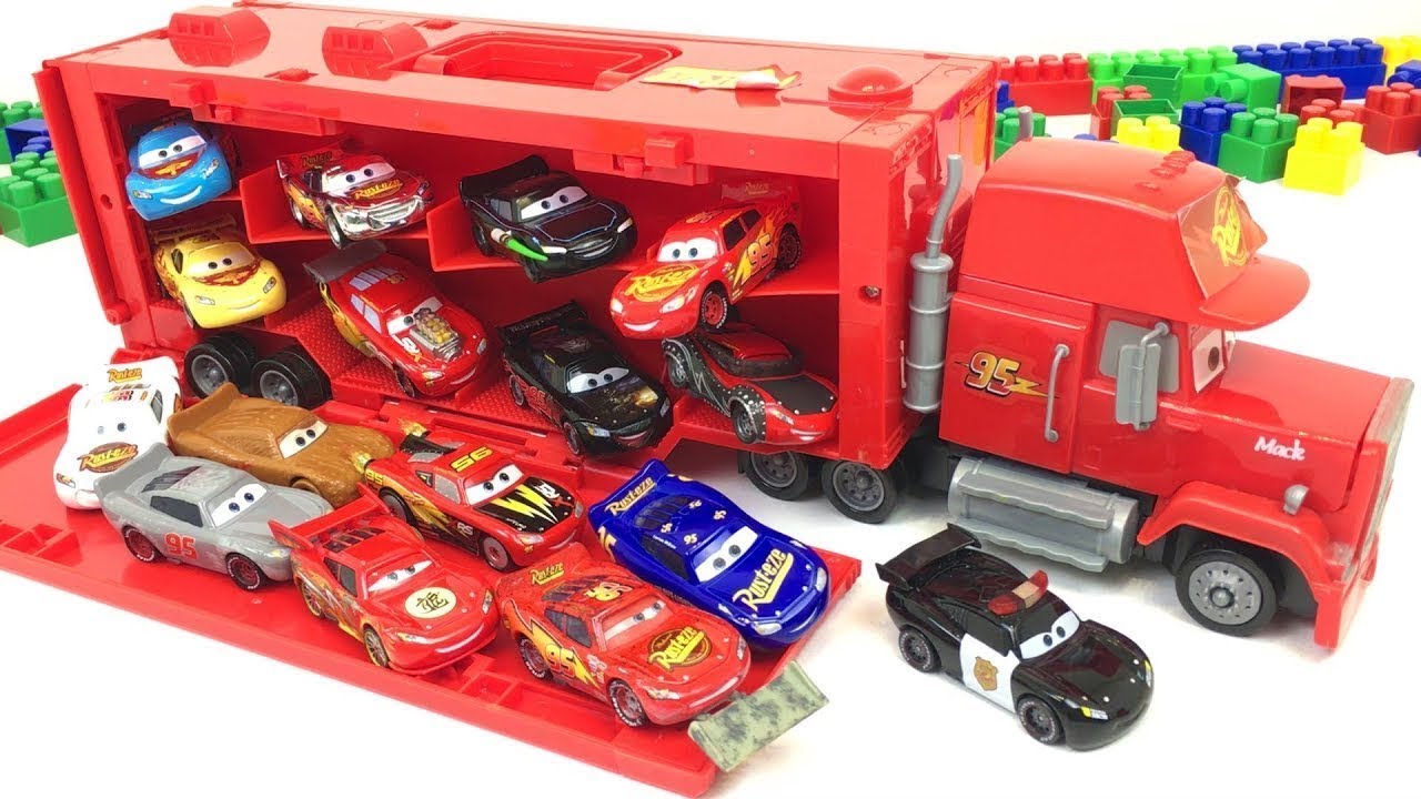 95 Car Lightning Mcqueen Mack Truck Red Cars Disney Toys