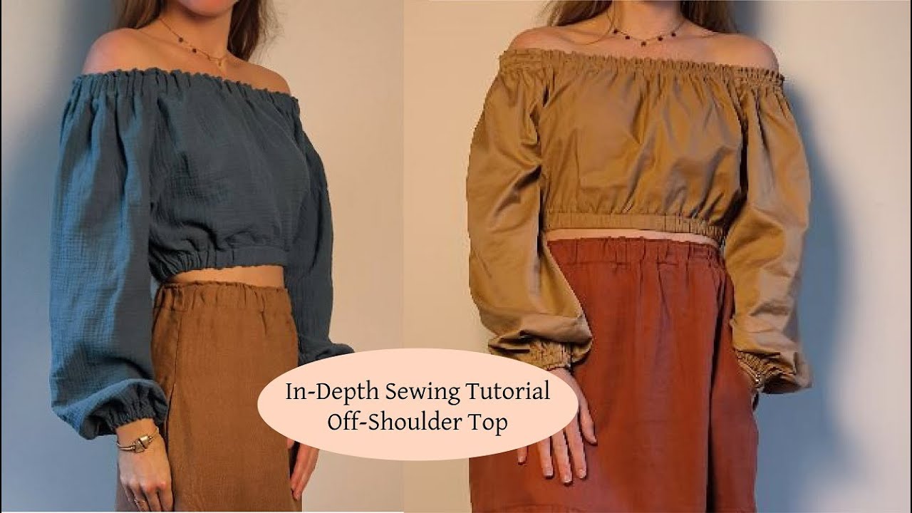 Beginner-Friendly In-Depth Sewing Tutorial | Violet Off-Shoulder Top | Sewing with Emilia
