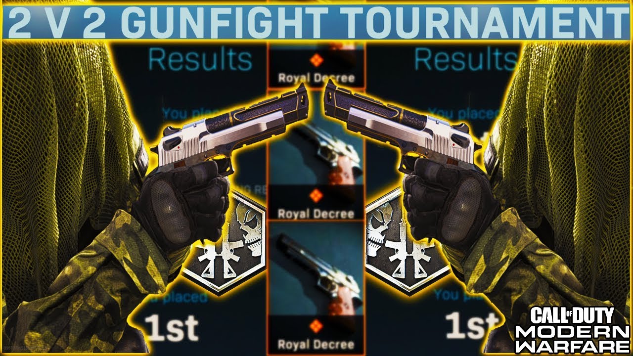 HOW TO PLAY The 2v2 gunfight TOURNAMENT in MODERN WARFARE! SECRET PISTOL UNLOCKED! 😱 (COD MW 2v2)