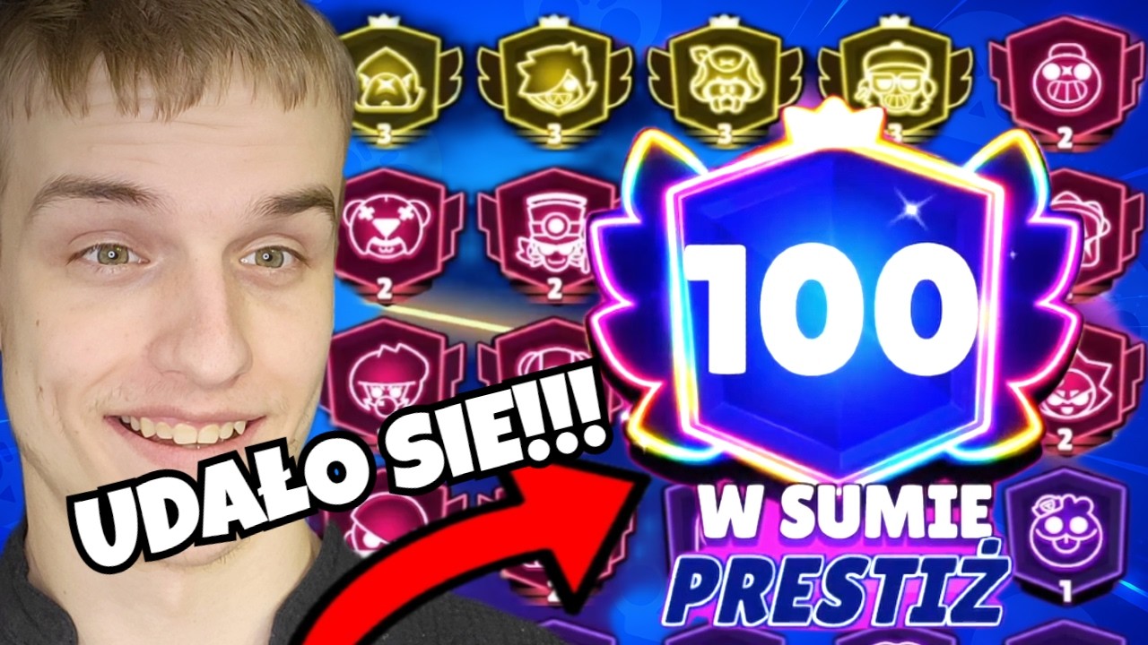 PO 8 LATACH GRANIA WBIŁEM 100 PRESTIŻY W BRAWL STARS !!!