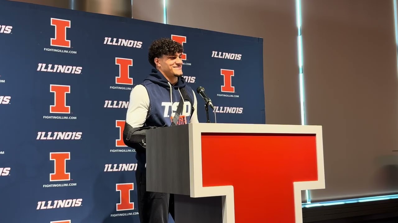 Защитник команды Illini Мэттью Бэйли обсуждает своё возвращение в сезоне 2026 года.