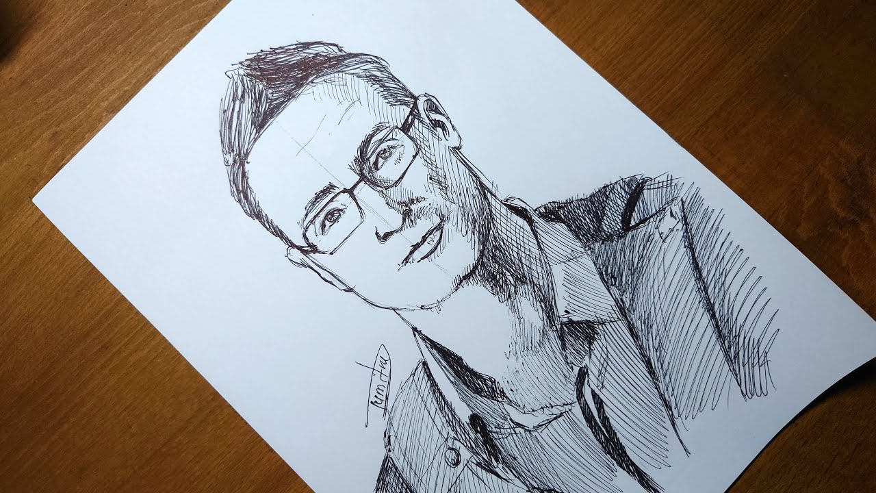 Drawing Ballpoint pen is Heartman for DEATH STRANDING | dumit3 arts Neo Albios