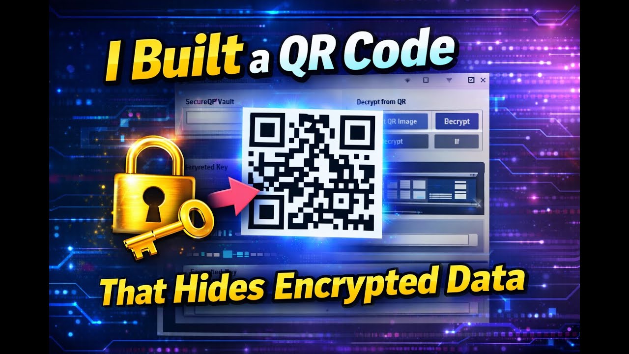 I Built a QR Code That Hides Encrypted Data 🔐 (Python Project)