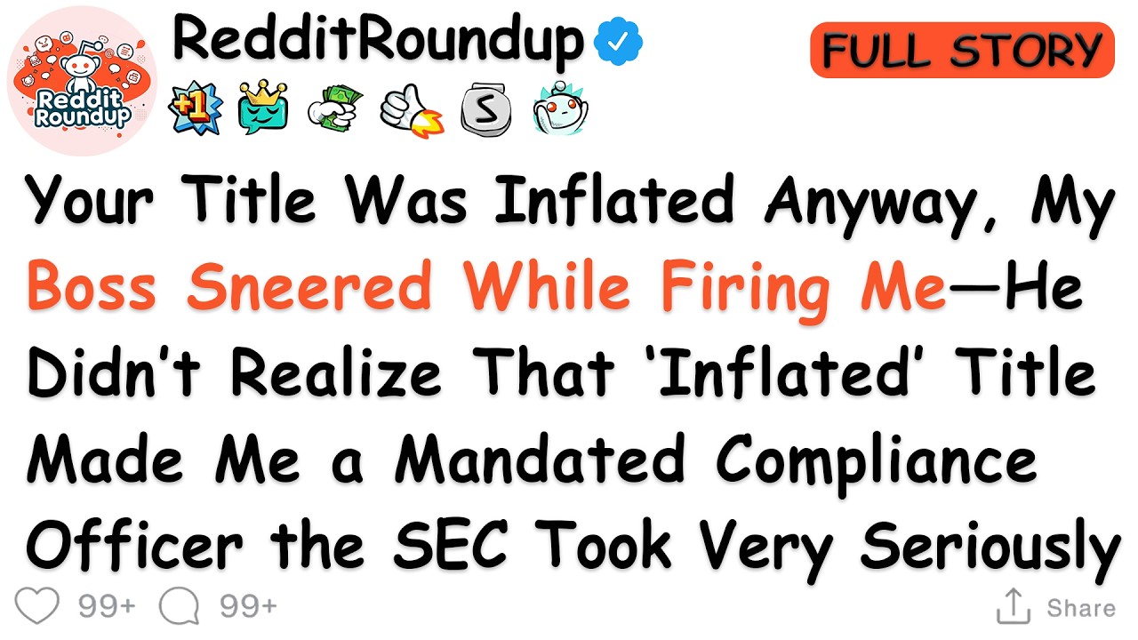 My Boss Mocked My “Inflated” Title and Fired Me—One Hour Later, the SEC Received 300+ Timestamped...