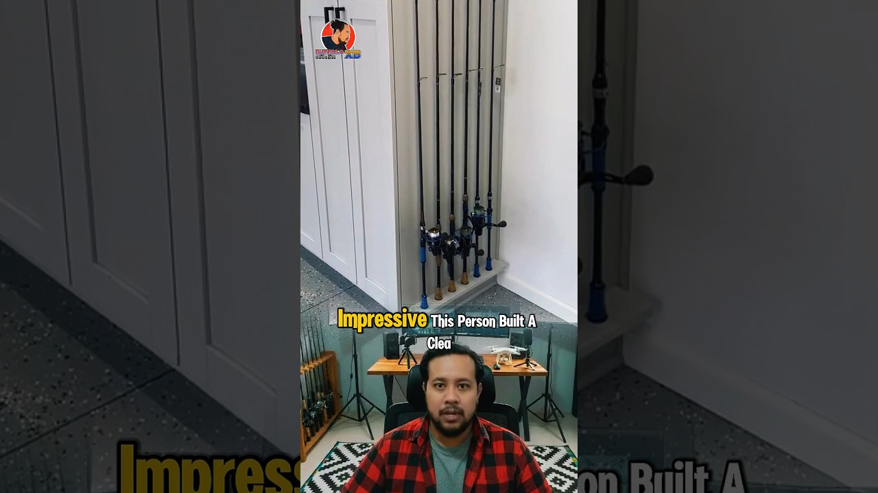 Подставка для удочек своими руками из обрезков древесины &mdash; просто и очень аккуратно! 🎣 #RodRack #...