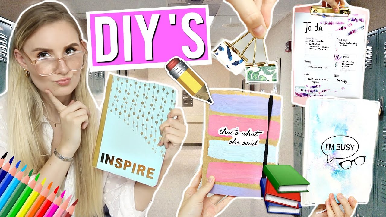YAY! 🎉 BACK TO SCHOOL DIY SCHOOL SUPPLIES + HACKS 2020 ✏️ 5 MIN Do it yourself Ideen für JEDEN! 👩‍🎨