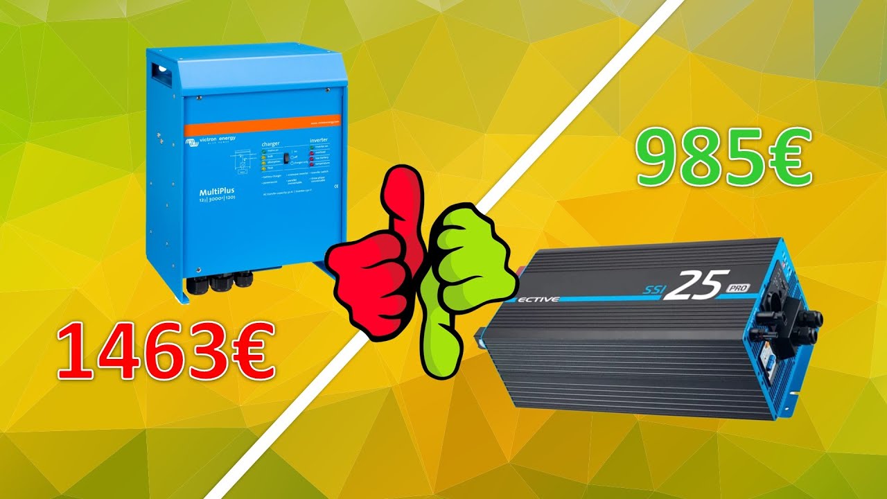 Victron Multiplus 12/3000 und Ective SSI 25 PRO im Vergleich