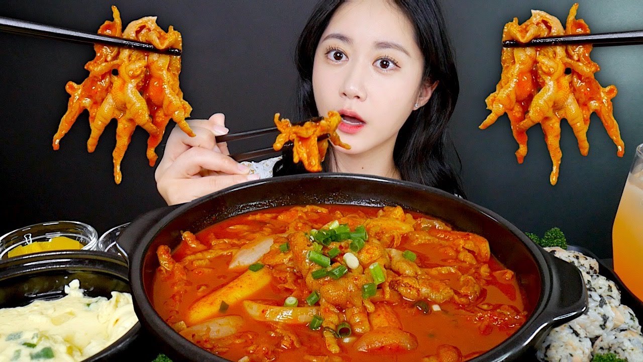 МУКБАНГ Острые Куриные Ножки Без Костей🔥 Real Sound MUKBANG | АСМР | EATING SHOW