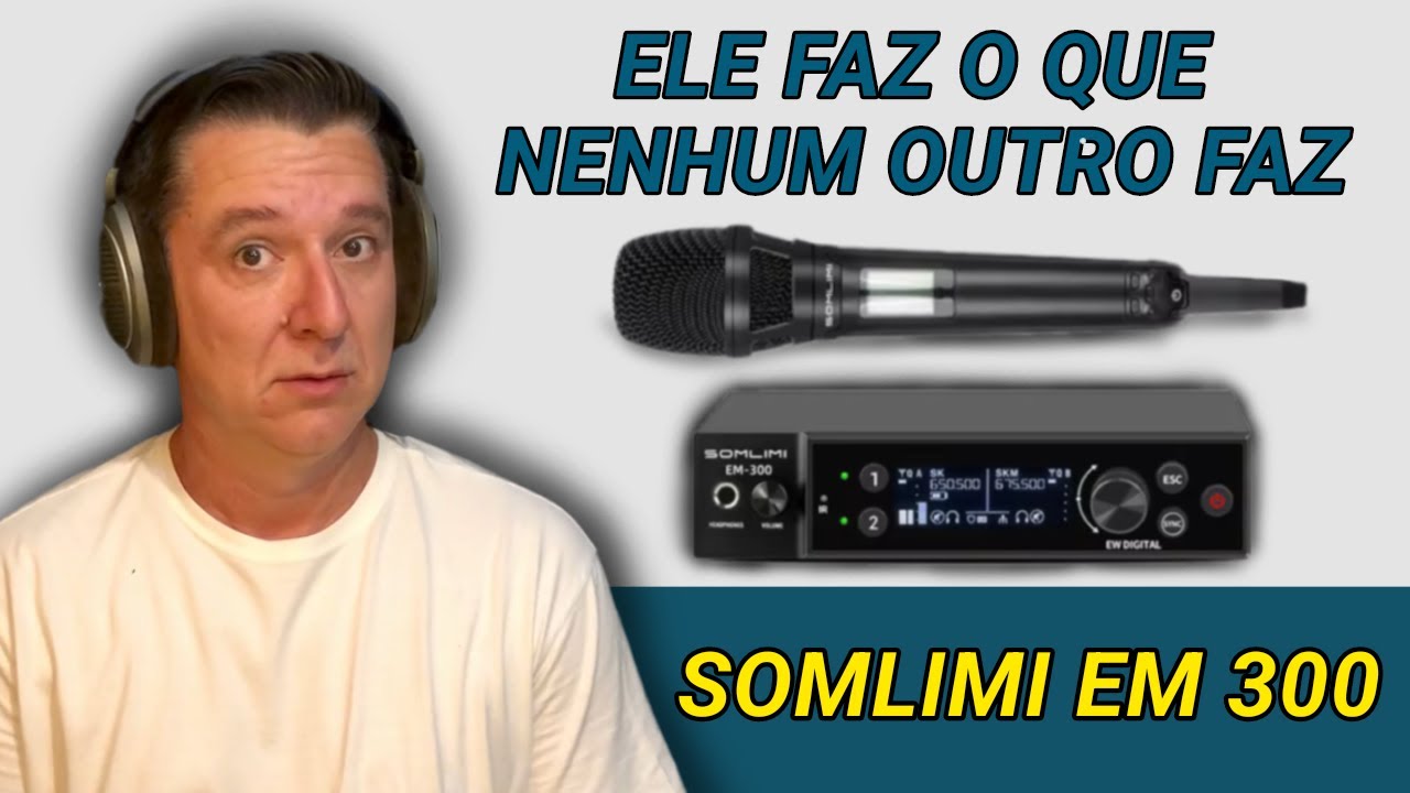 Microfone SOMLIMI EM 300: O CUSTO-BENEFÍCIO QUE NENHUM OUTRO SEM FIO TEM! 🎤✨ (Teste de Som Completo)