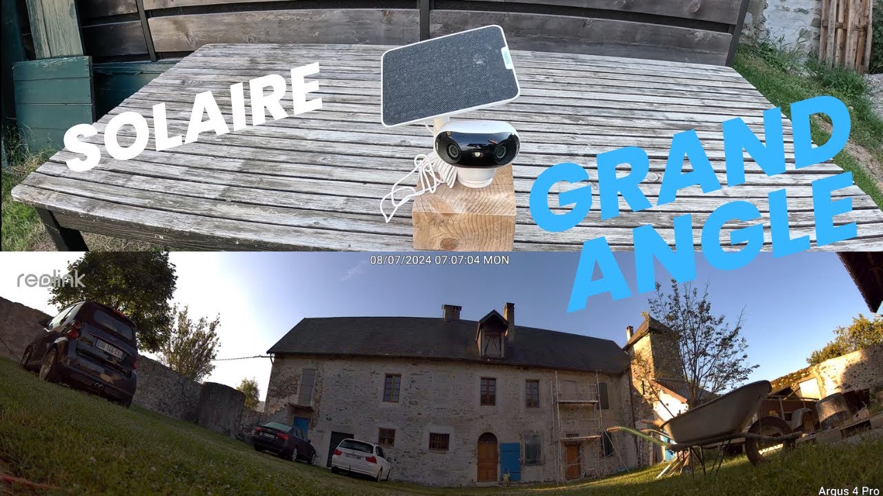 TIMELAPSE et VIDEOSURVEILLANCE avec la REOLINK ARGUS 4 PRO Solaire!
