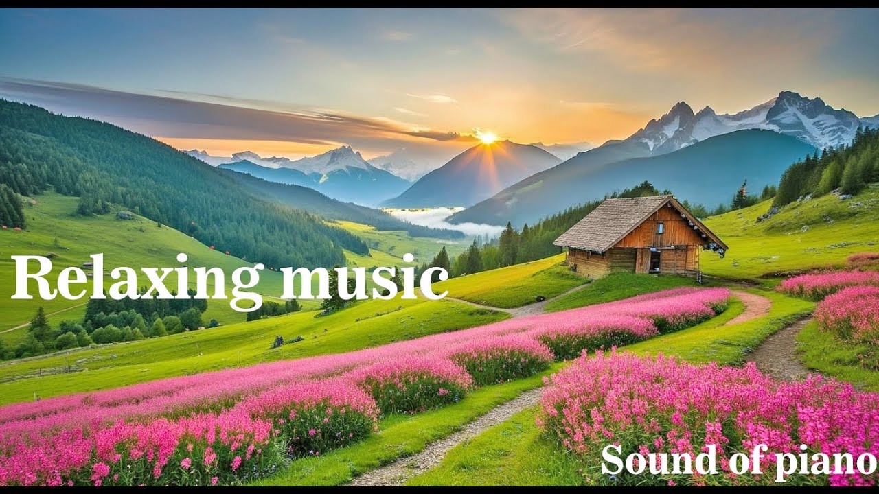Relaxing music listening to the piano and nature makes you feel refreshed and stressed.🎶🧘