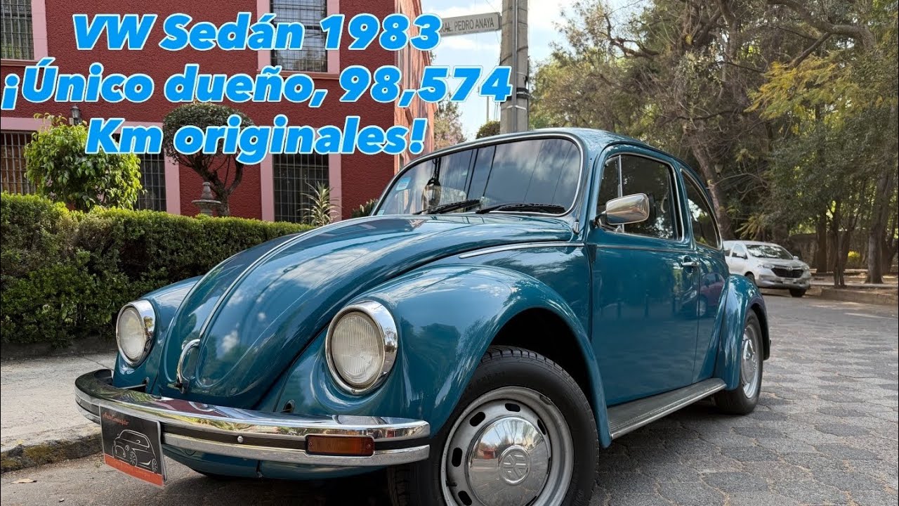 VW Sedán 1983 Azul Turquesa ¡único dueño, 98,574 Km originales! De venta en @autoconceptousedcars 