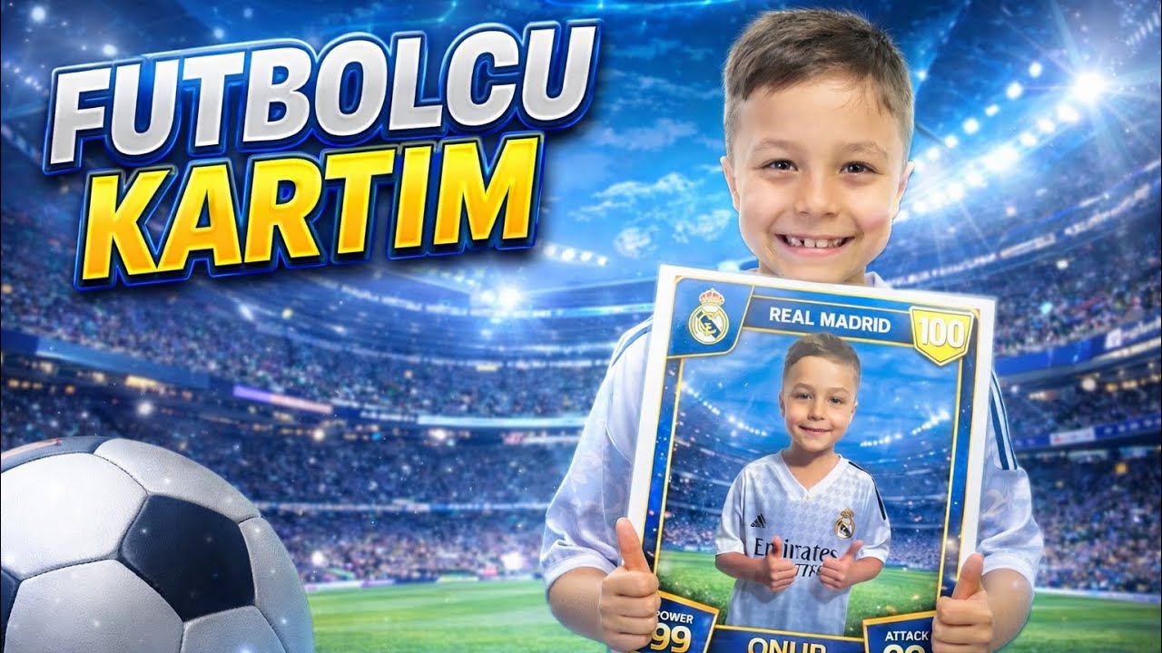 ONUR’a SÜPRİZ FUTBOLCU KARTI HEDİYESİ !!