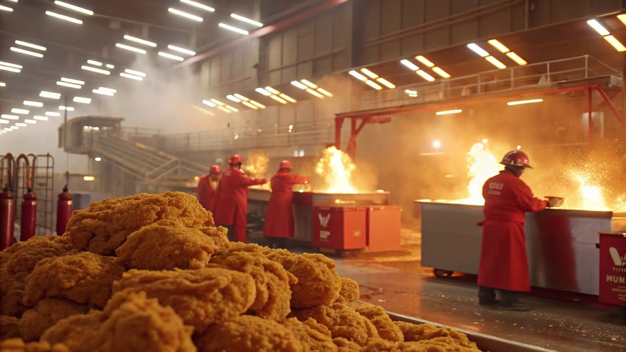 Inside the Largest KFC Chicken Factory in USA | Full Crispy Chicken Making Process@FactoryFlow2M 