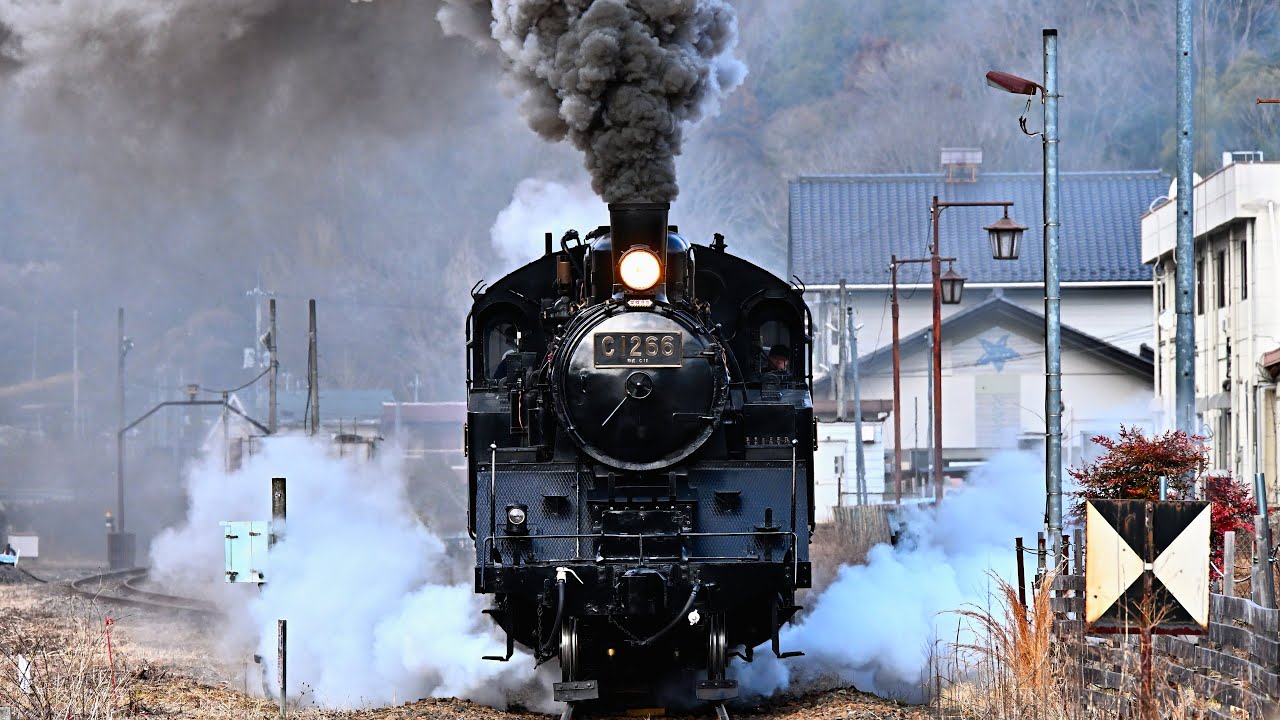 真岡鐵道SLもおか号2024冬総集編 蒸気機関車C12 66＋50系客車（Nikon Zf 4K60p試写） JNR Class C12