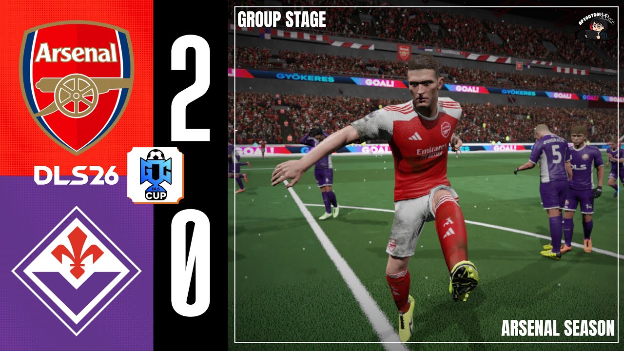 DLS26 | Group Stage : Arsenal vs ACF Fiorentina | Global  Challenge Cup