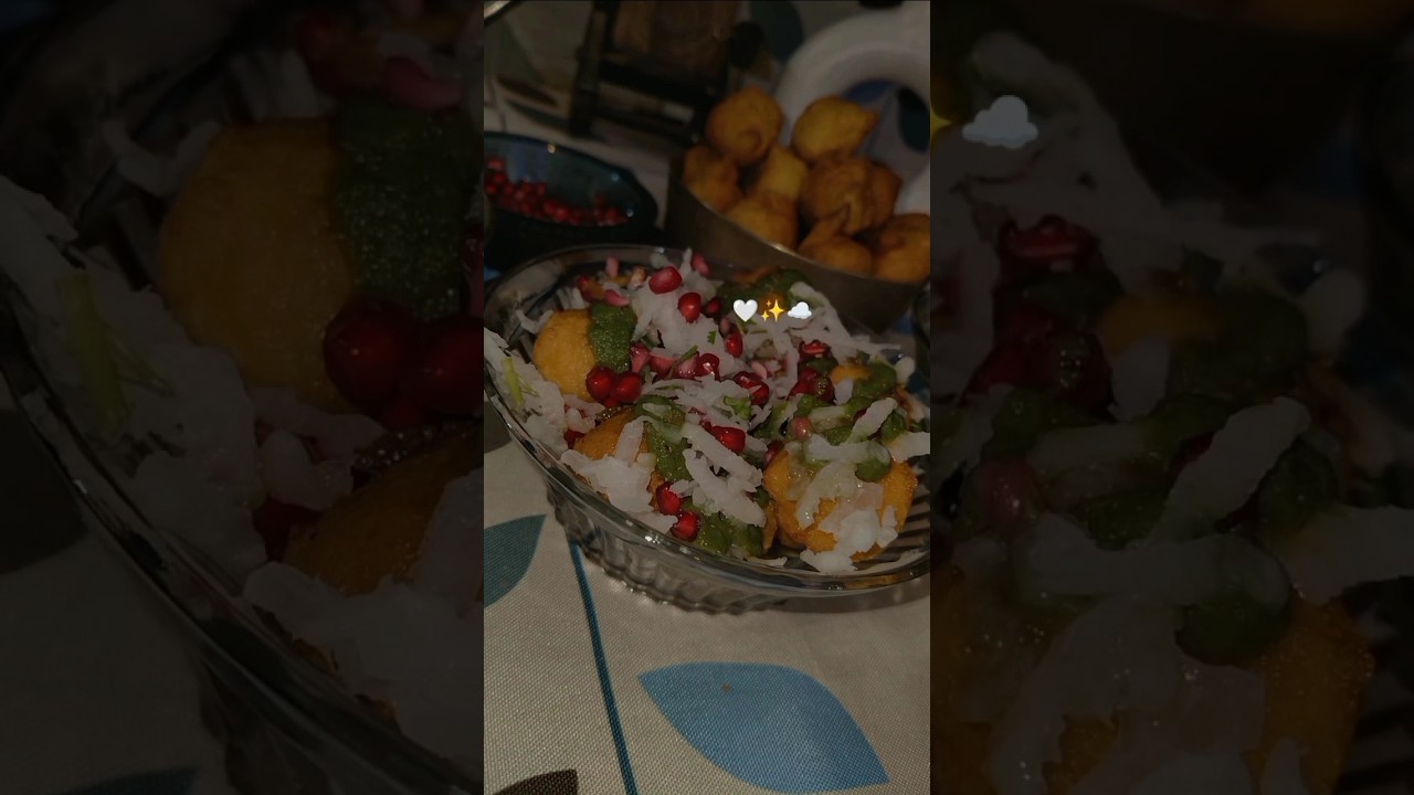 Sardiyo ki famous Ram Ladoo Chaat 😋❤️ #food #cooking #recipe #youtubeshorts #shorts #viral