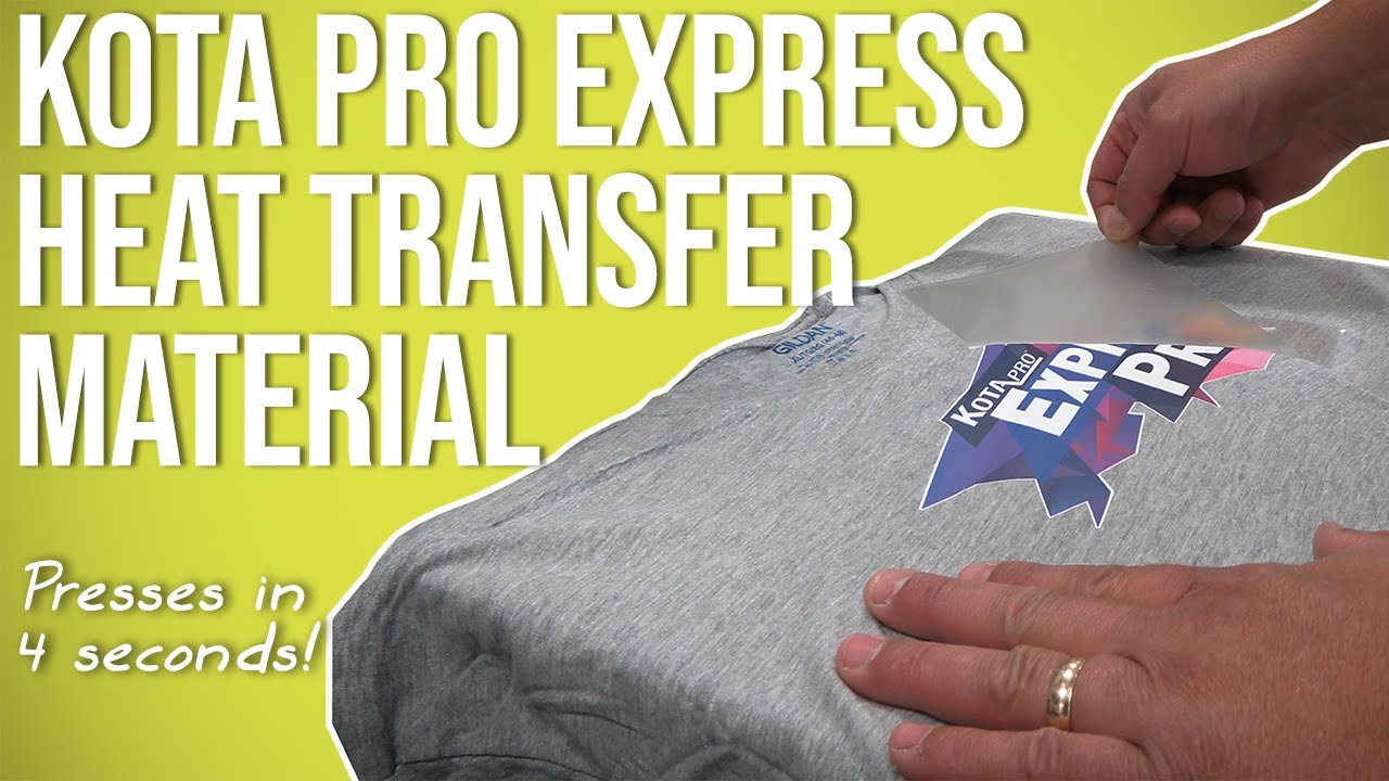 Press This Heat Transfer Material in 4 Seconds!