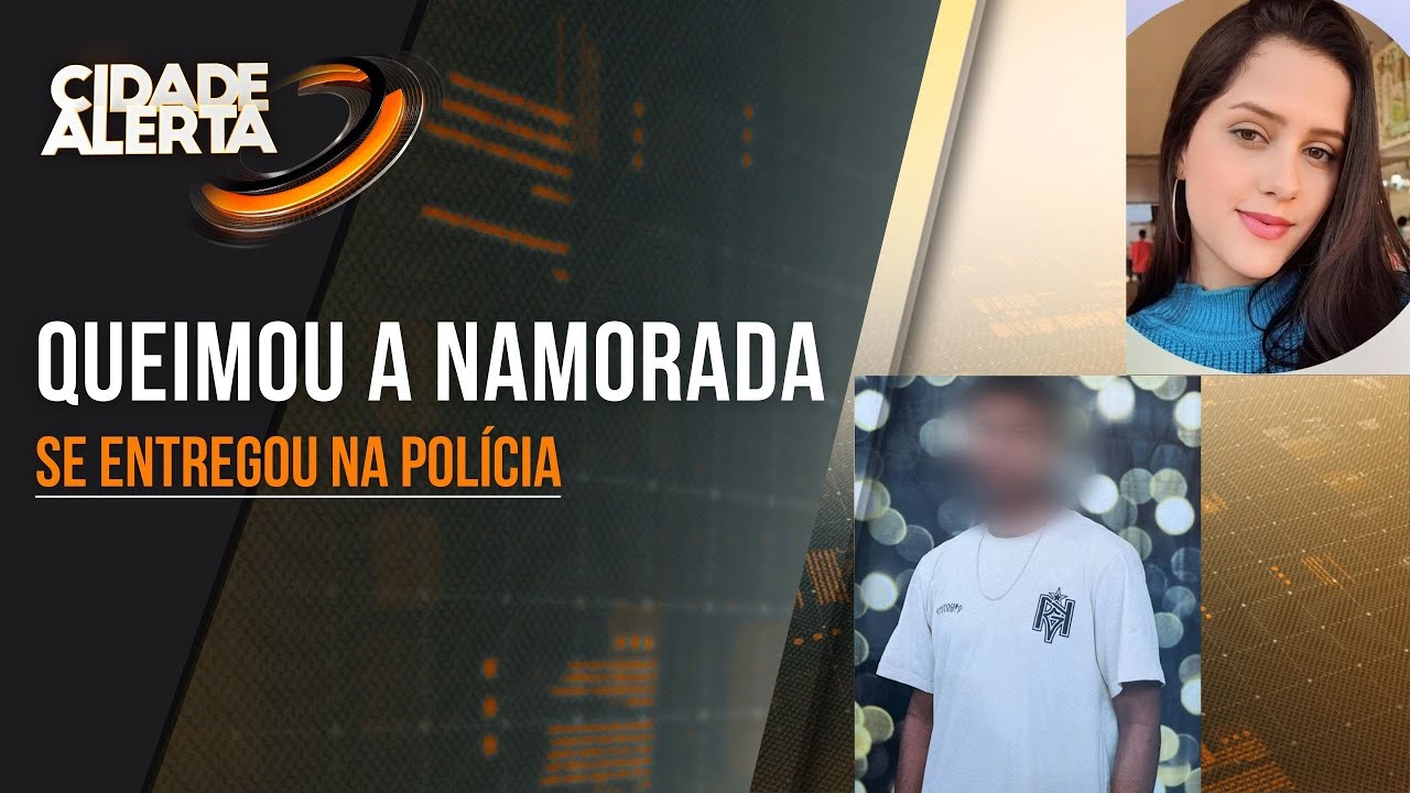 JOVEM SUSPEITO DE COLOCAR FOGO NO CORPO DA NAMORADA SE APRESENTA NA DELEGACIA