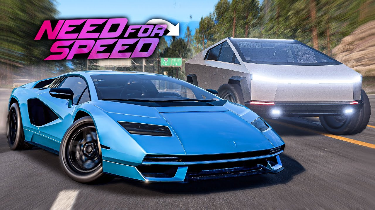 Countach and Cybertruck in Need for Speed!?