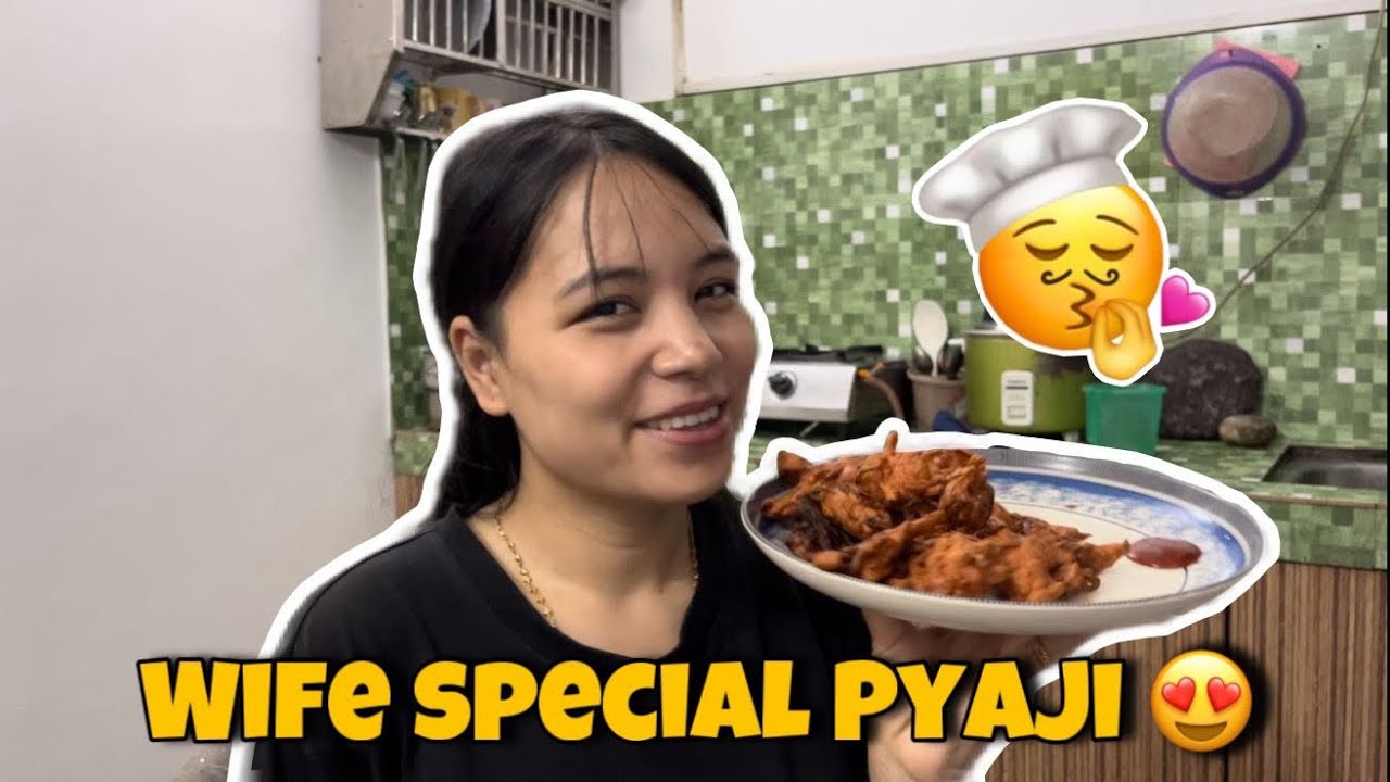 Wife ko hath ko special pyaji & tea in rainy evening 😍 || Gangtok ko weather 🤗