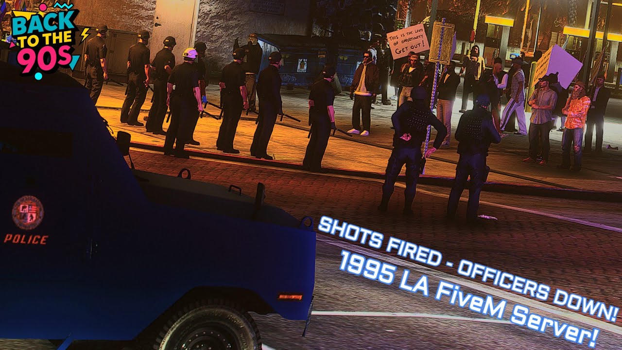 Intense standoff ends with OFFICERS DOWN! | BACK to the 90s! | 1995 GTARP