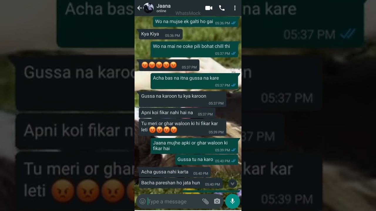 Cute Chat Conversation || mere bachay ko phir se fever🤒 || bf gf || Ziddi Ladki Caring Ladka