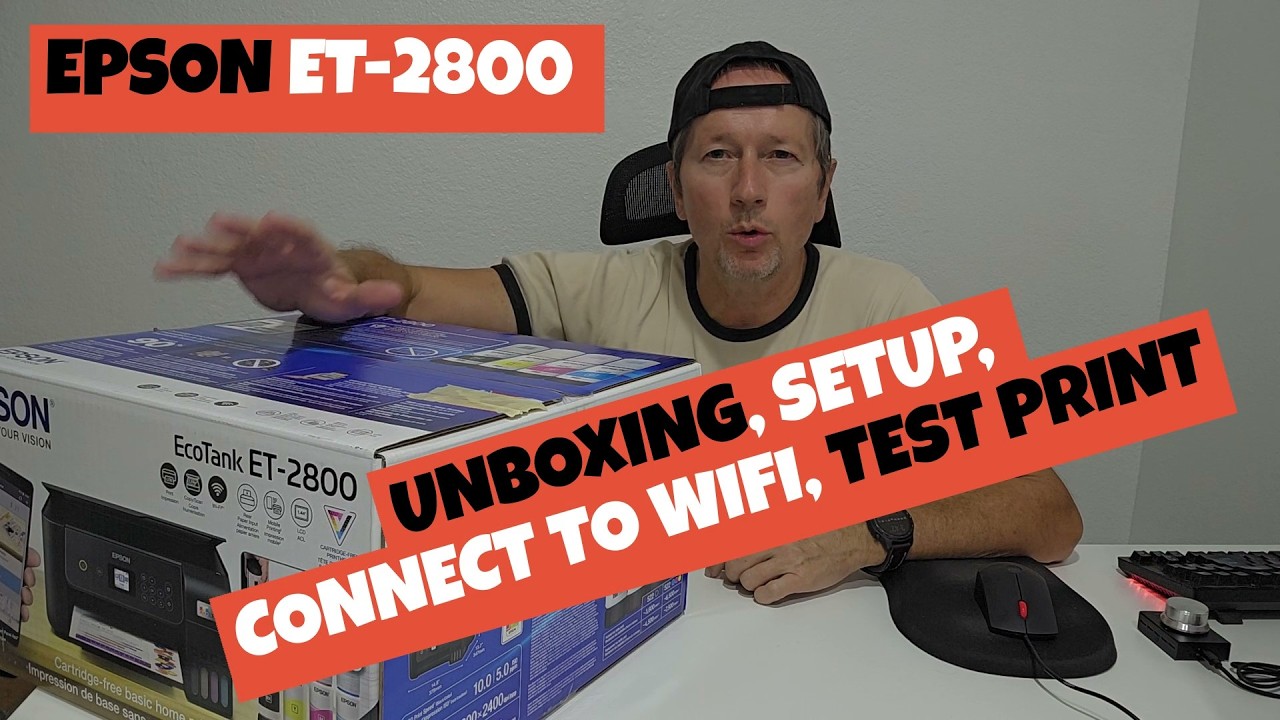 Распаковка принтера Epson EcoTank ET-2800, настройка, подключение по Wi-Fi и печать (почему я куп...