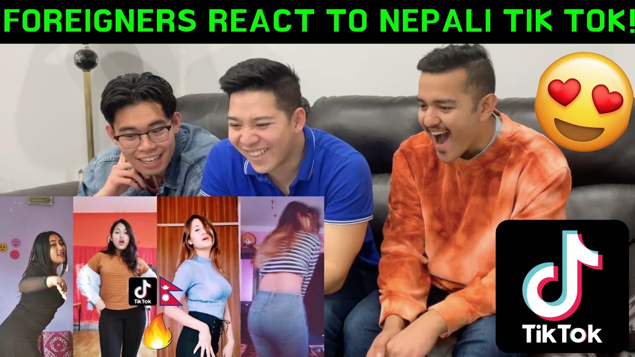 FOREIGNERS REACT TO NEPALI TIKTOKS!! FUNNY