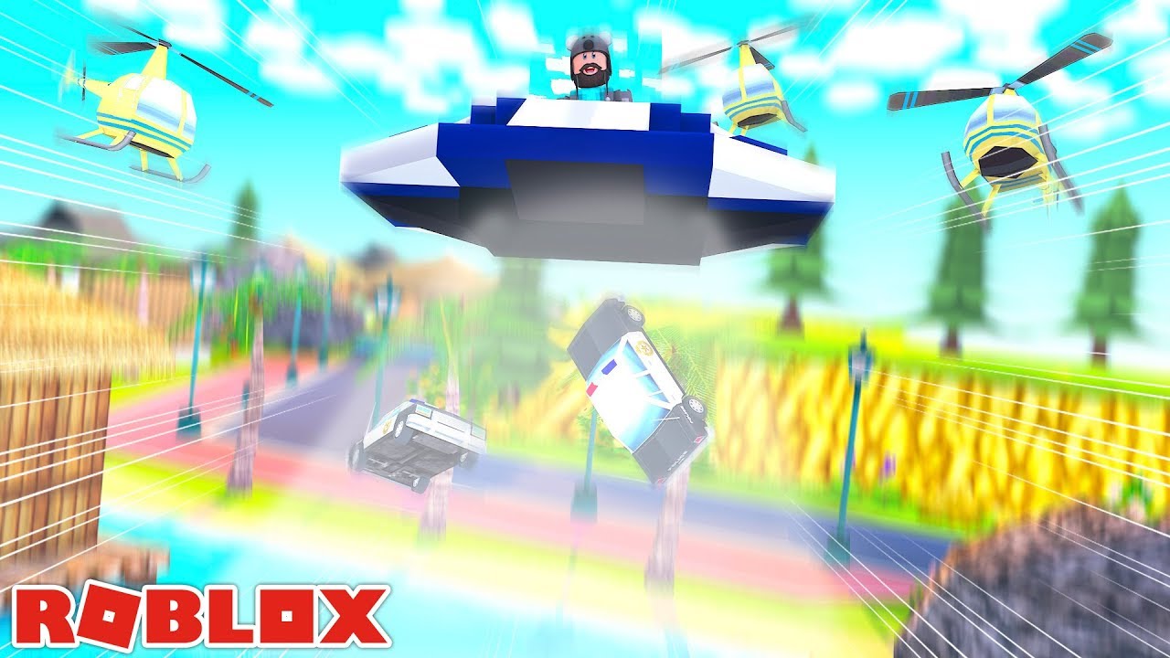 ALIEN UFO ABDUCTS THE COPS!! | ROBLOX JAILBREAK