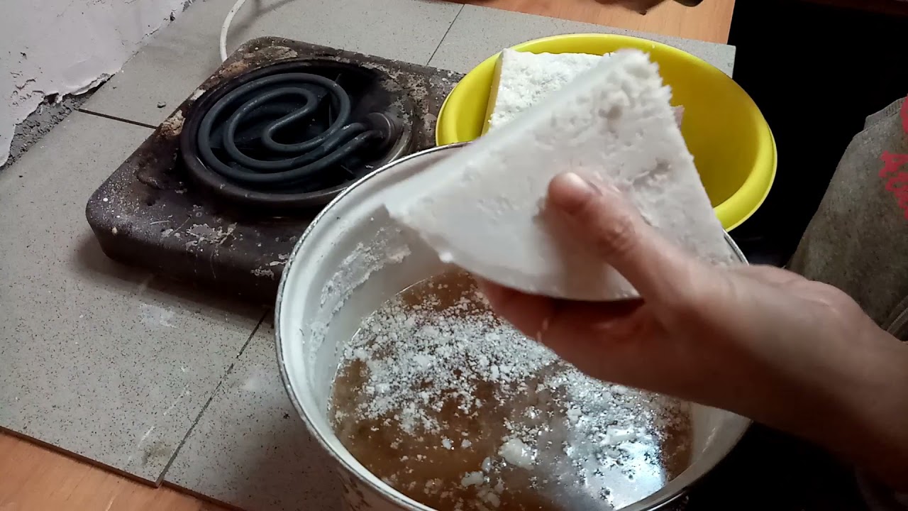 Варим мыло на кокосовом масле.