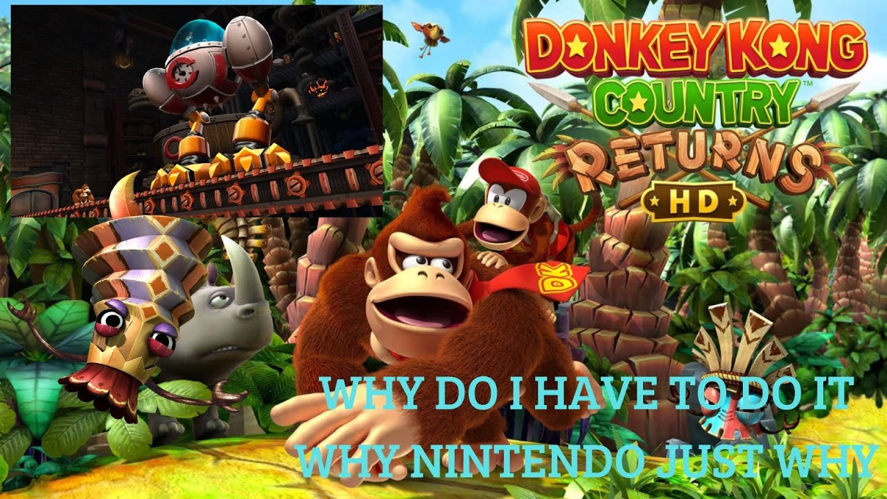 Donkey Kong Country Returns HD. World Factory: I HAVE TO ACTIVATE 3 SWITCHES ??????BRUHHHHHHH - Ep.9