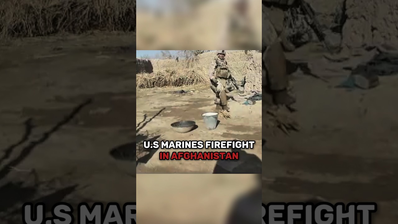 U.S. Marines Firefight In Afghanistan
