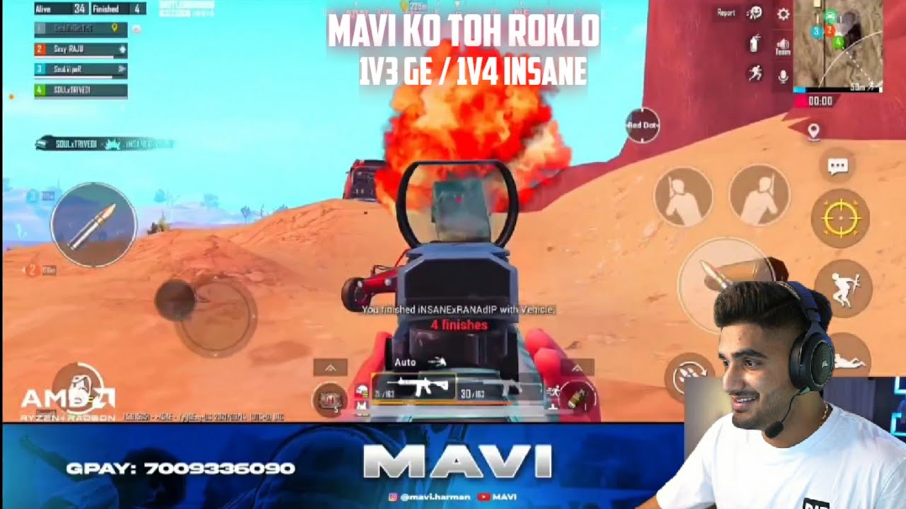 SouL Mavi Ko Toh Roklo | Double Clutch in Miramar 1v3/1v4