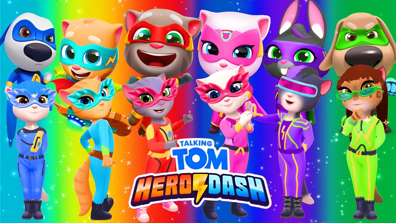 Talking Tom Hero Dash🌈 ➕️ Angela 2 Sega Cosplay || Makeover Angela 2